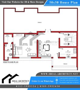 10 Marla House Map | 10 Marla House Plan