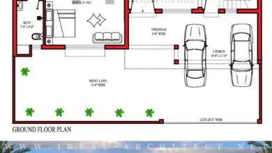 50x50 House Plan | 10 Marla House Map