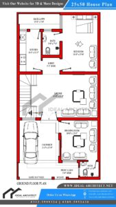 25x50 5 Marla House Plans