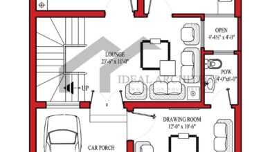 5 Marla House Map | 25x45 House Plans