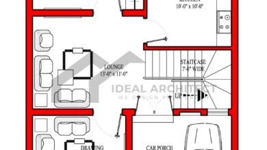 25x45 5 Marla House Plan