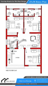 25x50 House Design or 5 Marla House Plan