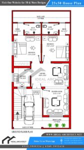 25x50 House Plan | 5 Marla House Design