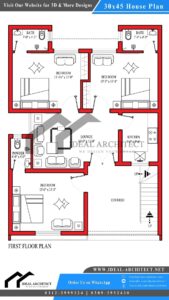 5 Marla House Design | 30x45 House Plans