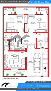 30x45 House Plan | 5 Marla House Plan