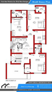 30x60 House Plan Islamabad | 8 Marla House Plan