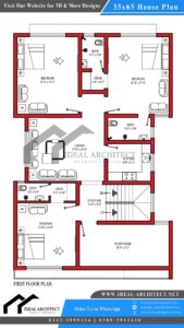 35×65 House Plan | 10 Marla House Plan