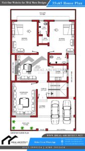 35×65 House Plan | 10 Marla House Plan