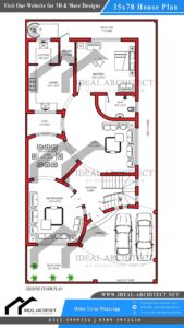 35x70 10 Marla House Plan