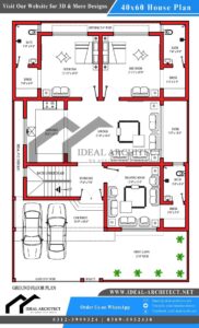 40x60 House Plan | House Plan for 10 Marla