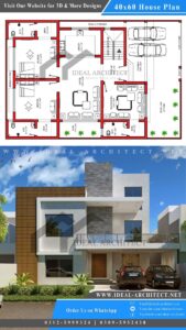 10 Marla House Design | 40x60 House Plan