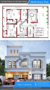 10 Marla House Plan | 40x60 House Plan