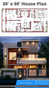 8 Marla House Designs | 30x60 House Designs