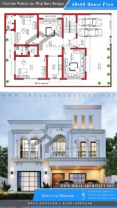 10 Marla House Plan | 40x60 House Plan