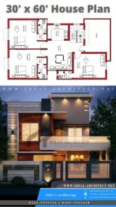 8 Marla House Designs | 30x60 House Designs