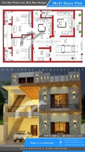 30x45 House Plan | 5 Marla House Design