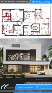 House Plan for 1 Kanal | House Design 1 Kanal