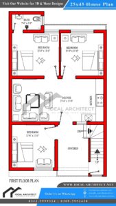 25x45 House Plan | 5 Marla House Plan