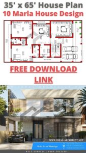 35x65 House Plans | 10 Marla House Plans