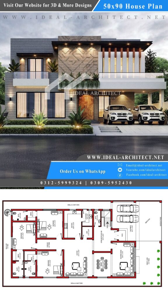 1 Kanal House Design Islamabad | 1 Kanal House Design 3D