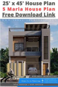 5 Marla House Plan