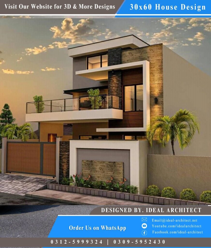 8 Marla House Plan Pakistan