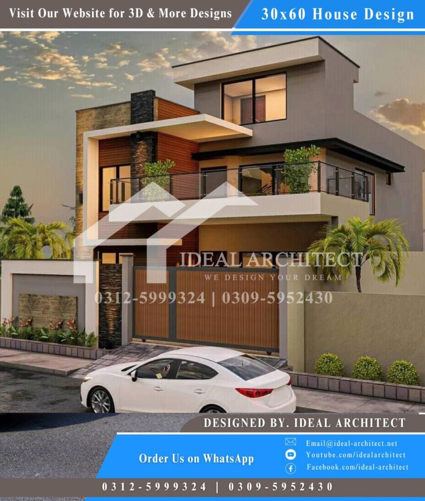 8 Marla House Design in Pakistan 