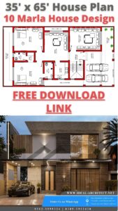 35x65 House Plans | 10 Marla House Design