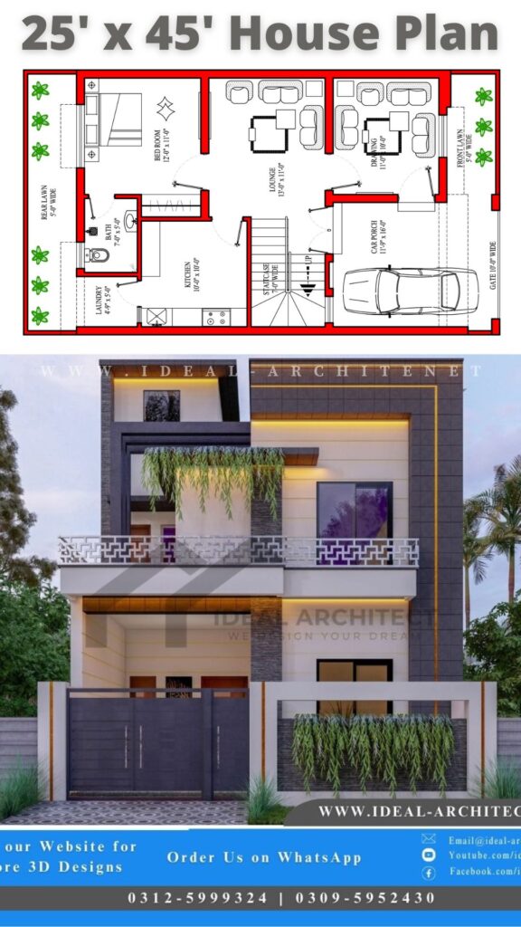 25x45 House Plan