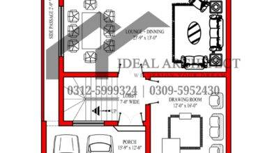 30x60 House Plan | 8 Marla House Design