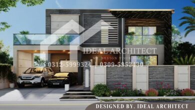 1 Kanal House Design 3D | 1 Kanal House Front Elevation