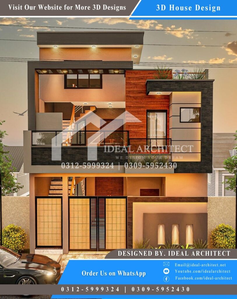 5 Marla House Front Elevation | 5 Marla House Design